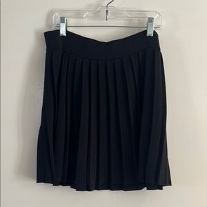 Mango Chic Black Pleated Mini Skirt